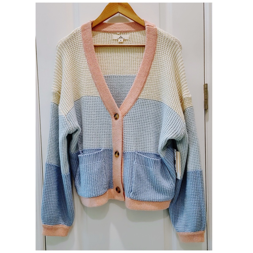 Rip Curl Mid Blue Desert Dreams Cardigan Sweater NWT - Picture 2 of 8